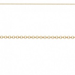 COLLIER 42CM M.JASERON 1.7MM ACIER FINITION DOREE