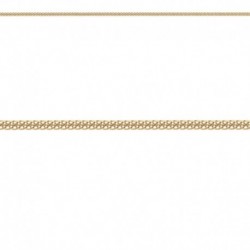 COLLIER 40CM M.PALMIER CARREE ACIER FINITION DOREE