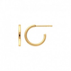 CREOLES 12MM FIL 1,4MM ACIER FINITION DOREE