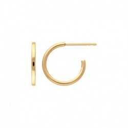 CREOLES 14MM FIL 1,4MM ACIER FINITION DOREE