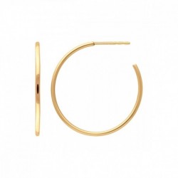 CREOLES 25MM FIL 1,4MM ACIER FINITION DOREE