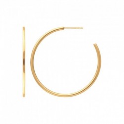 CREOLES 40MM FIL 1,4MM ACIER FINITION DOREE