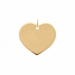 PENDENTIF ACIER FINITION DOREE