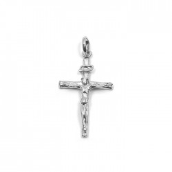 PENDENTIF ACIER CHRIST SUR CROIX