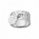 BAGUE ACIER PAMPILLE MARTELEE