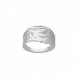 BAGUE ACIER STRIEE