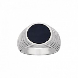 CHEV RONDE ACIER ONYX