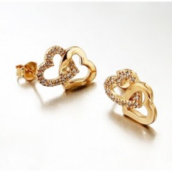 BO PUCE 2COEURS CZ WHITE