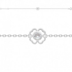 BRACELET 18CM AGT 925 FLEUR OZ