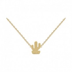 COLLIER 42CM P.OR CACTUS