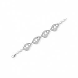 BRACELET ACIER 4 FANTAISIE AVEC TROUS