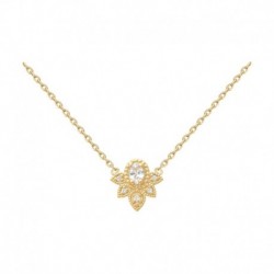 COLLIER 42CM P.OR GOUTTES OZ