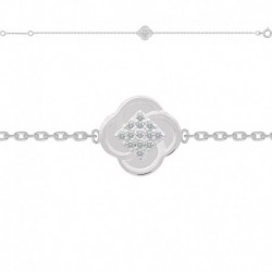 BRACELET 18CM AGT TREFLE OZ