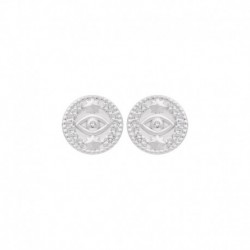 BOUCLE D OREILLE ARGENT 925 OEIL
