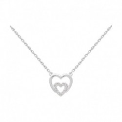 COLLIER ARGENT 925 COEUR