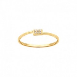 BAGUE P.OR MINI RECTANGLE 6OZ