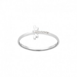 BAGUE AGT FINE LIBELLULE OZ
