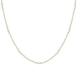 COLLIER 42CM 9 PERLES D EAU DOUCE BLANC