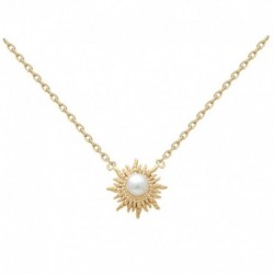 COLLIER 42CM SOLEIL ET PERLE D EAU DOUCE