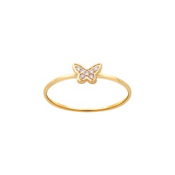 BAGUE P.OR PAPILLON OZ