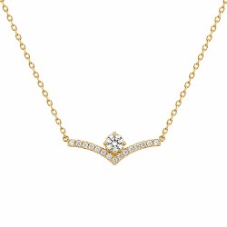 COLLIER 42CM P.OR EN V OZ