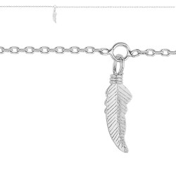 Chaine Cheville, motif pendant PLUME