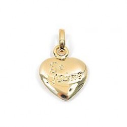 PENDENTIFS PL.OR .COEUR JE T AIME