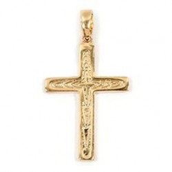 PENDENTIF PL.OR CROIX LATINE