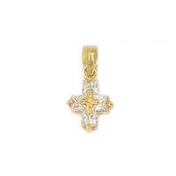DST - PENDENTIFS PL.OR CROIX OZ