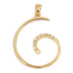 PENDENTIFS PL.OR OZ SPIRALE