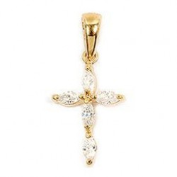 PENDENTIF PL.OR CROIX OZ