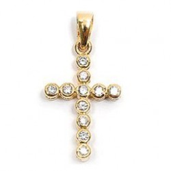 PENDENTIF PL.OR CROIX OZ