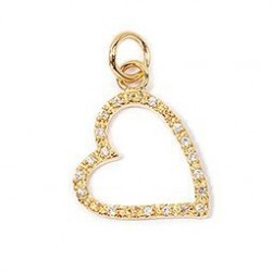 PENDENTIFS PL.OR COEUR OZ
