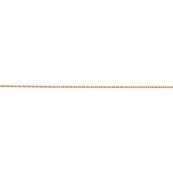 Larg. 1,6 mm - lg. 6 cm - Chaîne plaqué or - forçat limee