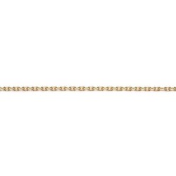 Larg. 3,3 mm - lg. 70 cm - Chaîne plaqué or -