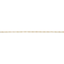 40 cm - 1,5 mm - maille gourmette limée alternée 1.2 - chaîne plaqué or