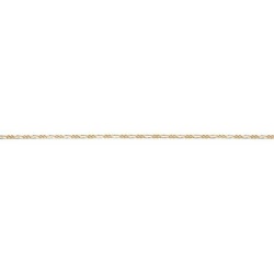 45 cm - 1,5 mm - maille gourmette limée alternée 1.2 - chaîne plaqué or