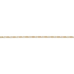 50 cm - 2,0 mm - maille gourmette limée alternée 1.2 - chaîne plaqué or