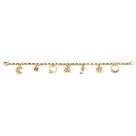 length 19 cm - gold plated chain