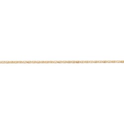 18 cm - maille fantaisie - chaîne plaqué or