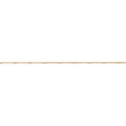 18 cm - maille fantaisie - bracelet plaqué or