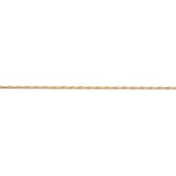 50 cm - 2,0 mm - maille épi - chaîne plaqué or