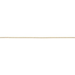 Larg. 1,2 mm - lg. 50 cm - Chaîne plaqué or - forcat limée