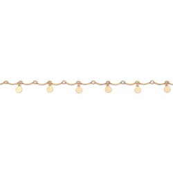 CHAINES CHEVILLES PL.OR PIECE