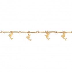 CHAINES CHEVILLES PL.OR DAUPHIN