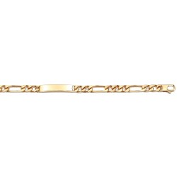 21 cm - 6,3 mm - identité super cheval alternée 1.3 - identité plaqué or