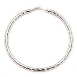 CREOLES AUTRES ARGT .CISELE DIAMANTEE 35MM