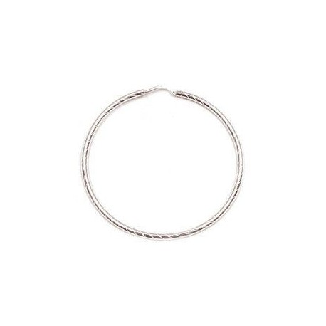 CREOLES AUTRES ARGT .CISELE DIAMANTEE 45MM