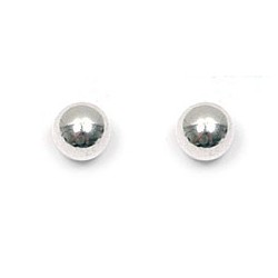 CLOUS D OREILLES BOULES DIAMETRE 4MM ARGENT 925