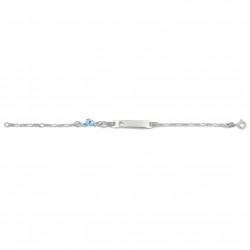 lg. 16 cm - Identité argent - identité Bébé/enfant - poids : 2,5 gr